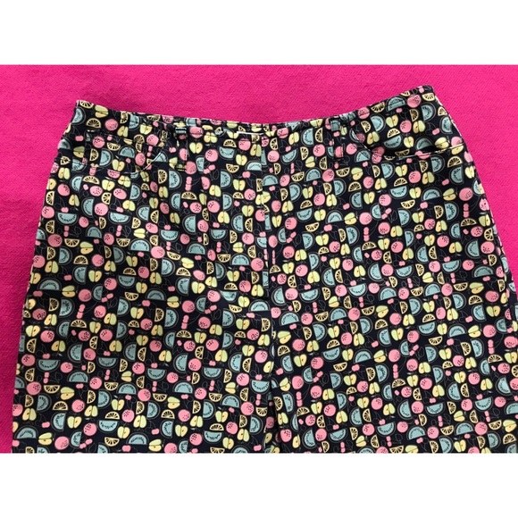 TALBOTS Stretch Print Capri Crop Pants - Picture 3 of 5